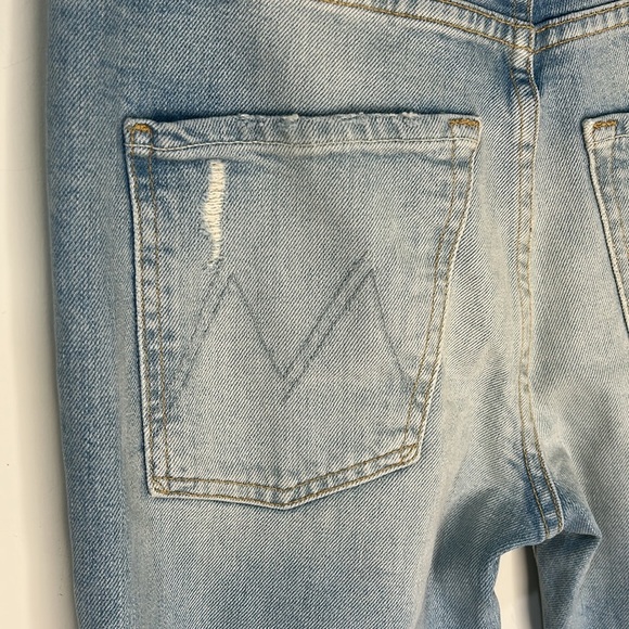 MOTHER SUPERIOR The Scrapper High Rise Ankle Straight Leg Jeans Size 23 - Picture 6 of 16